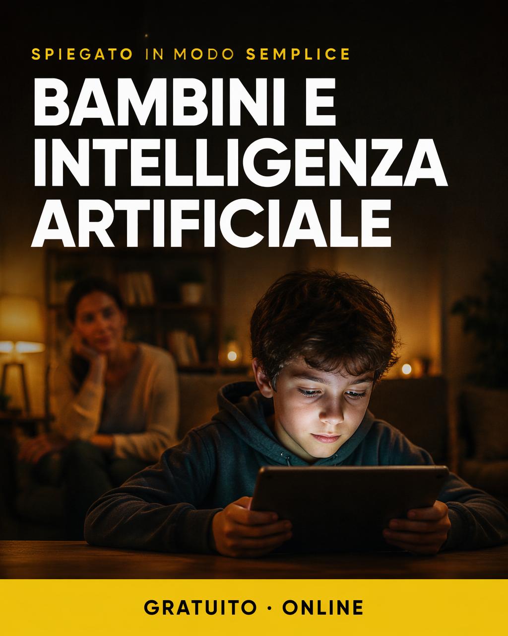 Locandina: Bambini e IA: crescere tra gli algoritmi