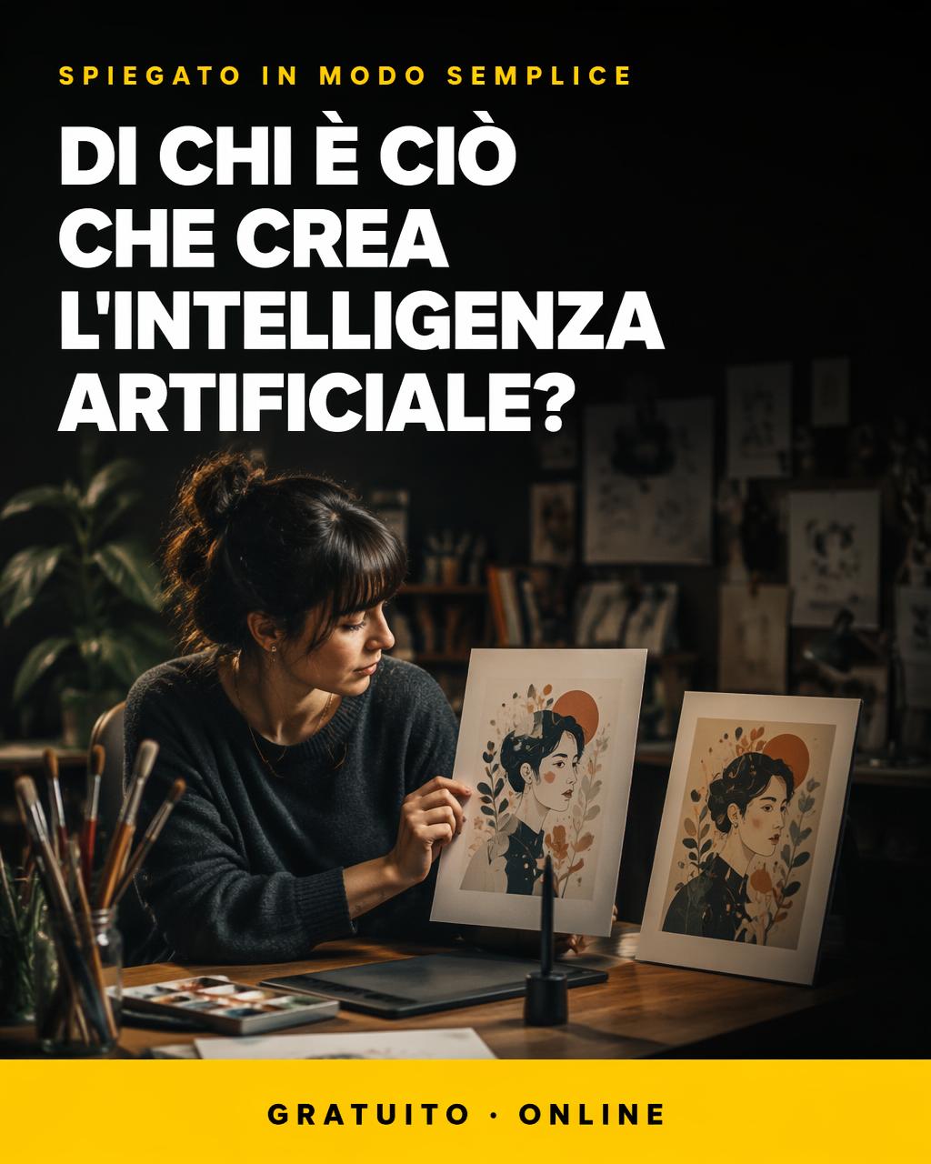 Locandina: Di chi è ciò che crea l'IA?