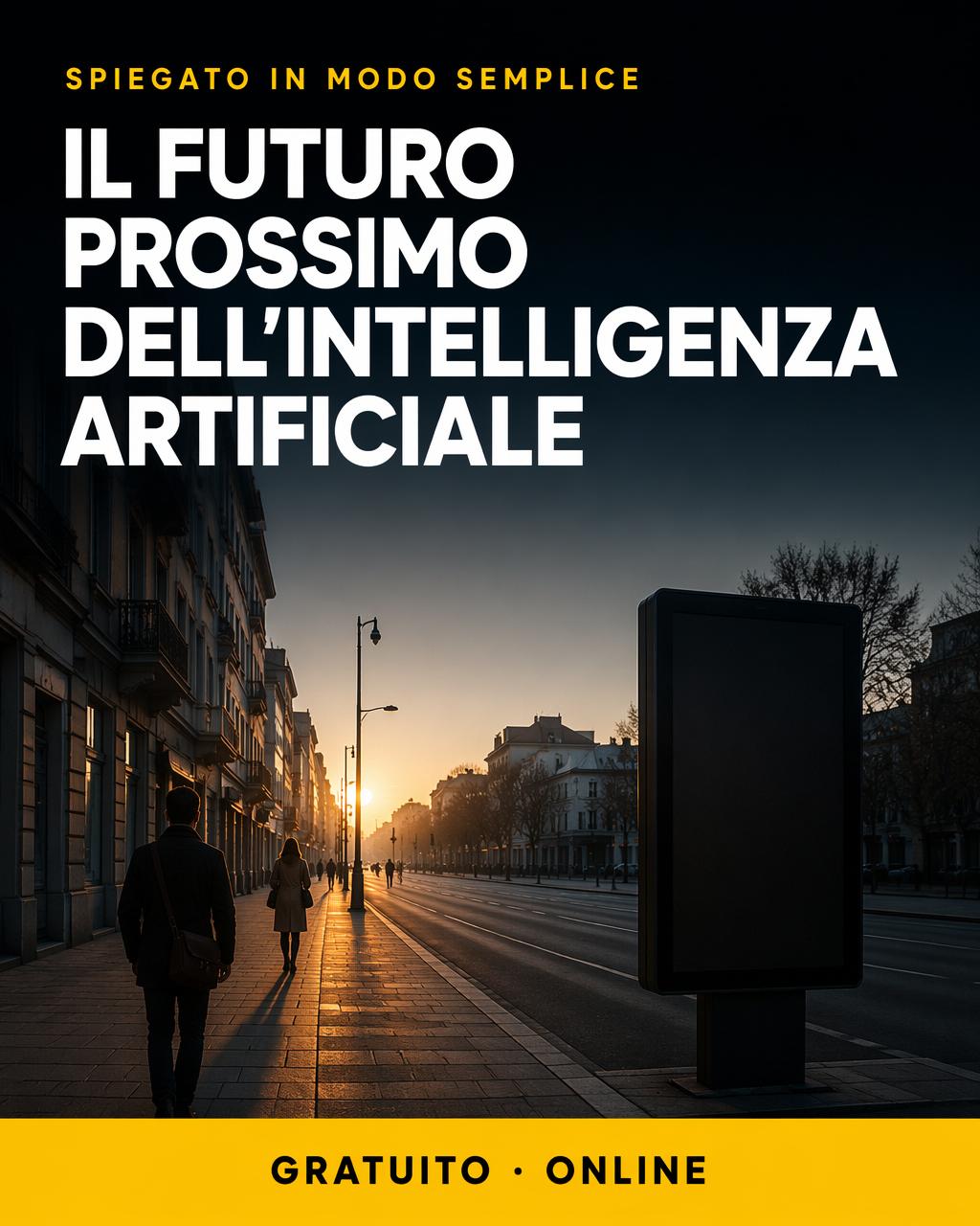 Locandina: Il futuro prossimo dell'IA: cosa aspettarsi