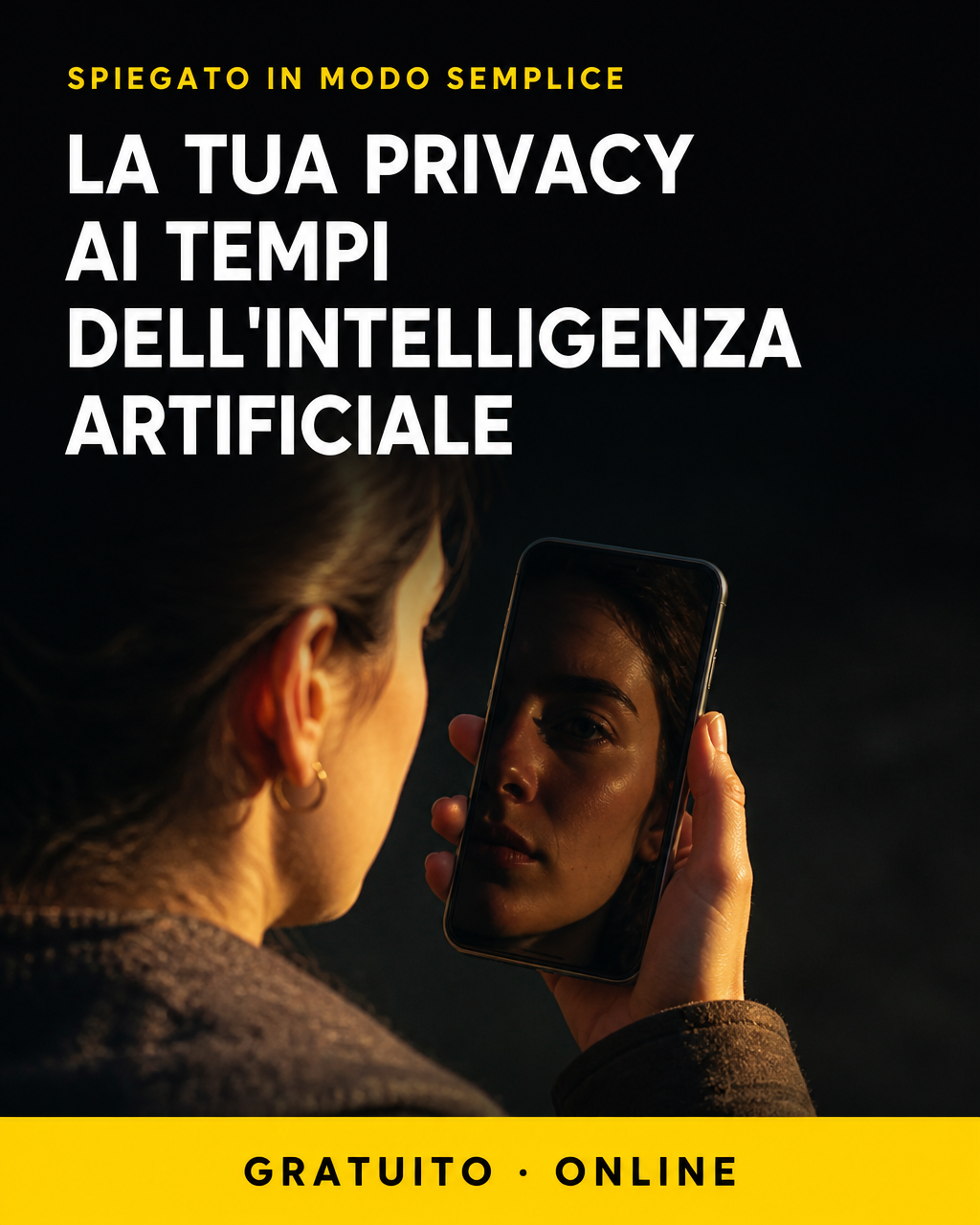 Locandina: La tua privacy ai tempi dell'IA